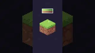 Isometric Pixel Art Grass Block #pixelart