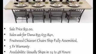 California Chiavari Chairs Larry Presenting Fruitwood Chiavari Chair