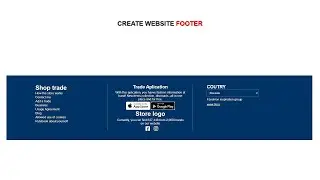 Create  Website Footer using [HTML & CSS]...
