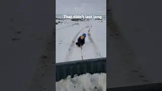 first big snow fall of the year #firstsnow #sledding #sidexside #snowfall