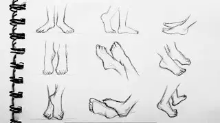 Vẽ bàn chân đơn giản (2) | Người Mới Tập Vẽ | How to draw legs, easily!