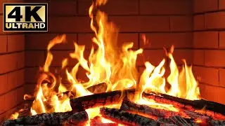 🔥 Cozy Bedroom Ambience With Fireplace and Candles. Fireplace Sounds for Meditation. Fire Background