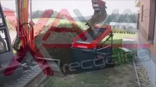 Humus sieben R&uuml;ttelsieb LS12 v. Xava Recycling / Screening of topsoil with Xava LS12