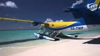 maldives island aerial view