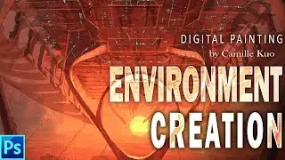 Tutorial video of digital environment painting visually better step by step explain!