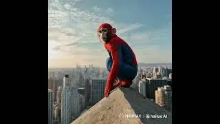 the spiderman monkey #monkey #funnyanimals #monyet #ai #cute #viralvideo #fyp #shorts #short