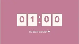 1 Minute Pink Timer  ⏱️