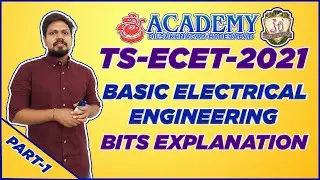 TS ECET 2021 BASIC ELECTRICAL ENGINEERING BITS EXPLAINATION|SREE ACADEMY|ECET|PART-1|VISHNUVARDHAN |