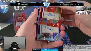 2026 Topps Chrome Premier League EPL Soccer Breakers Delight 6 Box Case PYT/PYP #1