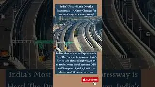 India&rsquo;s First 16-Lane Dwarka Expressway &ndash; Delhi-Gurugram Connectivity!#shorts #expressway #trending
