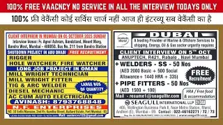 Free Vacancy for gulf jobs no service charge Lineman, Electrician, Plumber, Painter, Driver