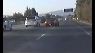 Road Rage on LA 405 Freeway. Who's the Bigger A-Hole?