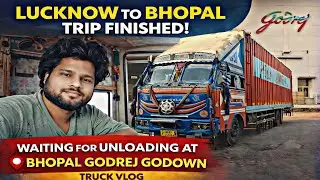 Unloading Na Jane Kab Hogi ? | Lucknow To Bhopal Trip Complete ✅ | Truck Driver Life 