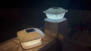 TWINSLUXES Solar Post Lights Outdoor Review, Solar light caps