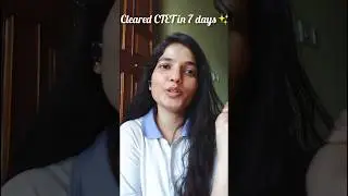Clear CTET in 15 days😳 #shorts #ctet