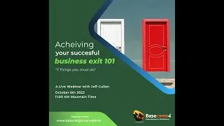 Achieving your successful business exit 101 - 7 things you must do