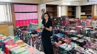 Saree ka sabse bada godam || Surat saree factory || Surat wholesale market || Parnika India surat