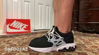 Nike React Presto Black White On Foot