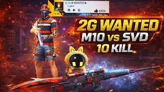 M10 vs SVD Ka Ghamasan😱 | 10 Kills One Tap | Free Fire MAX #freefire #garenafreefire 