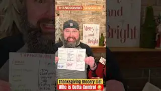 THANKSGIVING Grocery List 🦃 (My Wife Shops at 3 Stores for ONE Dinner!)
