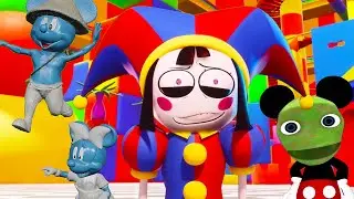 Smurf 🐭Mickey & Minnie Mouse/DIGITAL CIRCUS_PILOT/🌭Hot Dog Dance🎶/Alien Dance
