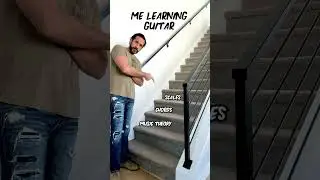 The guitar learning process. It&rsquo;s ok to skip a few steps 😂 #guitarist #guitar #guitars #relatable