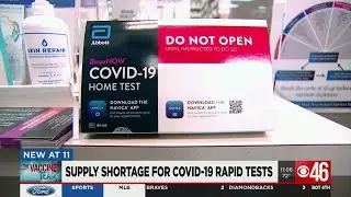 Stores, suppliers report shortages of COVID-19 rapid tests amid increase in demand