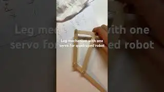 #Robotic #leg #mechanism for #quadruped #robots with one #servo