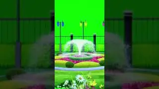 Flower garden free Green Screen video I Flower Park video free download | Park copyright free video.