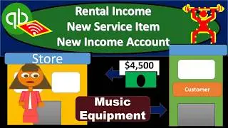 Rental Income New Service Item New Income Account 8.90 QuickBooks Online