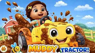 Muddy Chug Chug Tractor 🚜 | Farm Songs for Kids | Nursery Rhymes & Baby Songs | CoCoLand