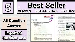 Best Seller Class 9 English Literature Question Answer Chapter 5