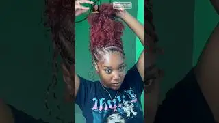 Уложенные косы и гладкие афро-пуховые волосы 💕🌸