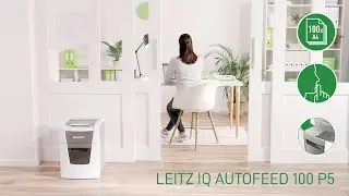 Destructeur de documents automatique et manuel (2-en-1) Leitz IQ AutoFeed SmallOffice 100M