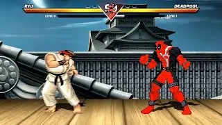 RYU vs DEADPOOL - Highest Level Amazing Fight!
