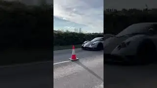 Pagani zonda leaving Goodwood revival