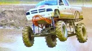 MUD STICK MEGA TRUCK AIRS IT OUT!