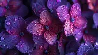 4k Purple Flowers Tv screen Saver | silent