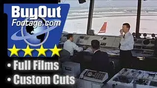 1960s Air Traffic Controller Tower Stock Video Archive