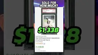Бейсбольная карточка Рики Хендерсона Topps 1982 года, № 610, оценка PSA 10, оценочная стоимость н...