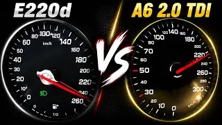 Mercedes E220d v AUDI A6 2.0 TDI | Aceleration Test