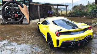 Ferrari 488 Pista 1180HP - Forza Horizon 5 | Logitech G29 4K Gameplay