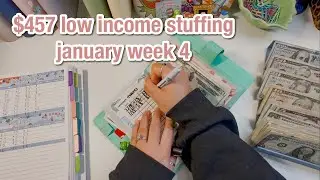 weekly sinking funds cash stuffing | low income etsy paycheck