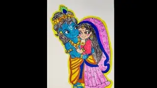 How to Colour Radhe Krishna|| Easy Step by Step|| Radha Krishna drawing|Radhe Krishna Drawing