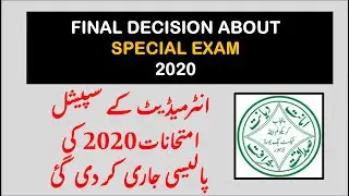 SPECIAL EXAM FOR INTERMEDIATE STUDENTS 2020