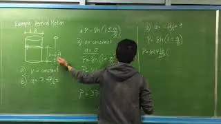 Пример вертикального движения + Введение во вращающийся сосуд