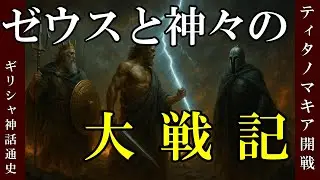 【ギリシャ神話】ゼウスと神々の大戦記｜ティタノマキア開戦【神々の戦争・通史朗読】#神話 #ギリシャ神話  #神話解説  #神話解説  #greekgods