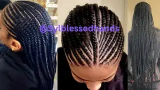 HOW TO DO HALF AND HALF CORNROWS/SINGLEBRAIDS, TRIBALBRAIDS FUNANIBRAIDS FOR BEGINNERS#explore#hair🥰