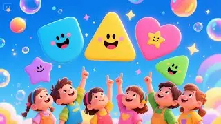 Shapes in the Bubble Land! | Kids Songs & Animated Adventure 🍭🌟