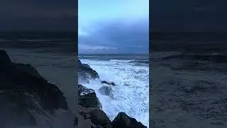 Rough Icelandic Winter Ocean